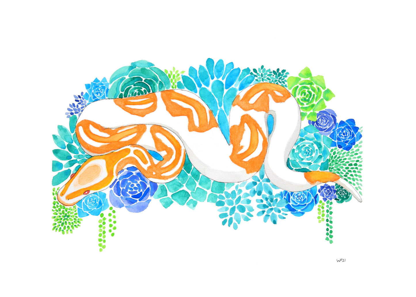 Watercolor Ball Python-Crush